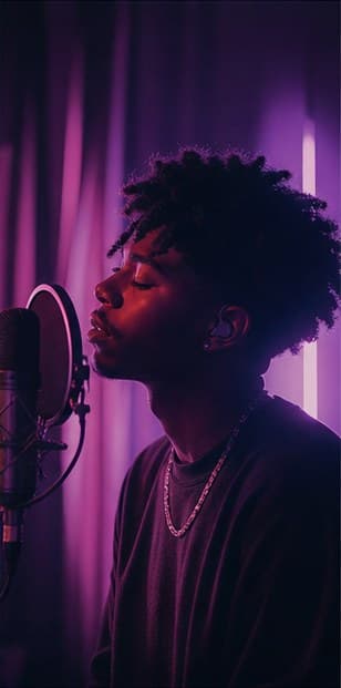 Music creator at work